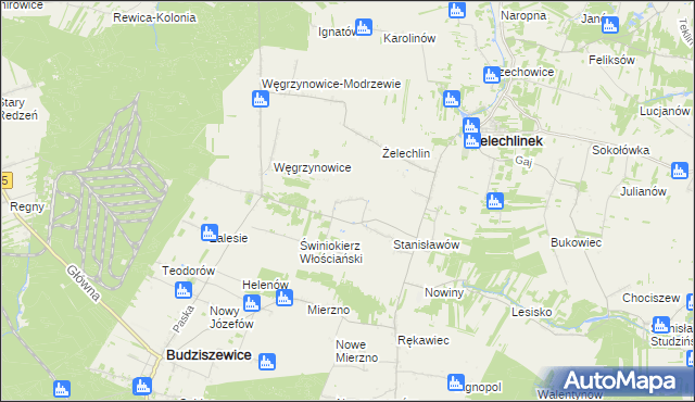 mapa Świniokierz Dworski, Świniokierz Dworski na mapie Targeo