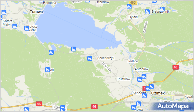 mapa Szczedrzyk, Szczedrzyk na mapie Targeo