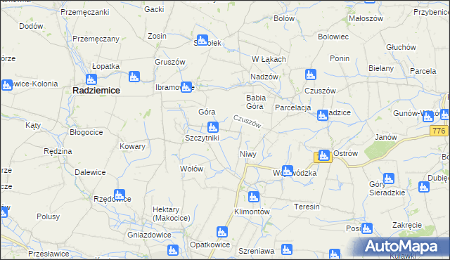 mapa Szczytniki-Kolonia, Szczytniki-Kolonia na mapie Targeo