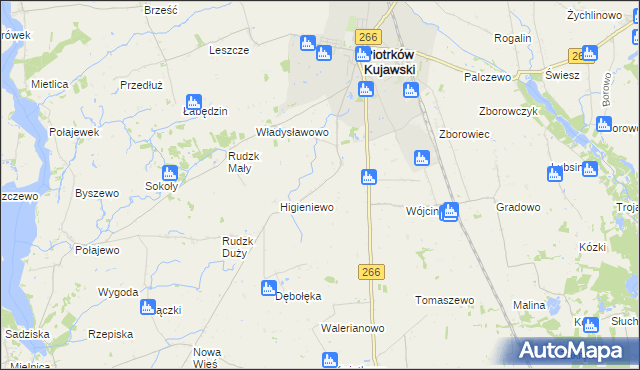 mapa Szewce gmina Piotrków Kujawski, Szewce gmina Piotrków Kujawski na mapie Targeo