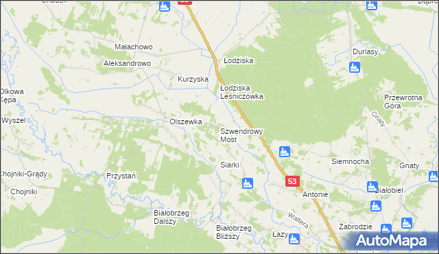 mapa Szwendrowy Most, Szwendrowy Most na mapie Targeo