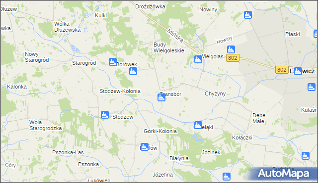 mapa Transbór, Transbór na mapie Targeo