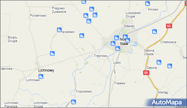 mapa Trępnowy, Trępnowy na mapie Targeo