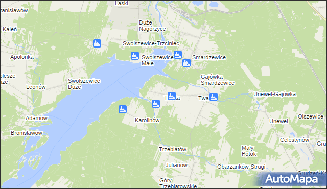 mapa Tresta, Tresta na mapie Targeo