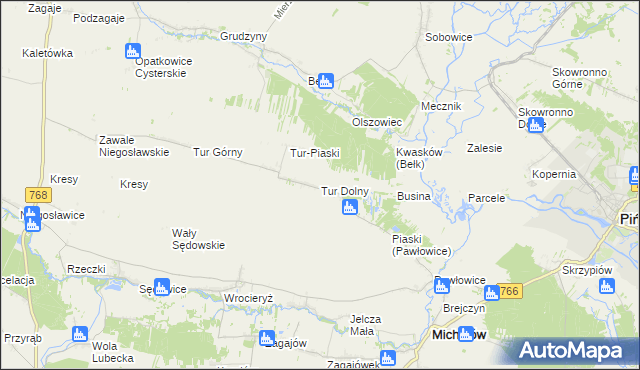 mapa Tur Dolny, Tur Dolny na mapie Targeo