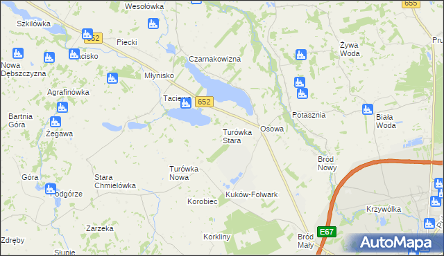 mapa Turówka Stara, Turówka Stara na mapie Targeo
