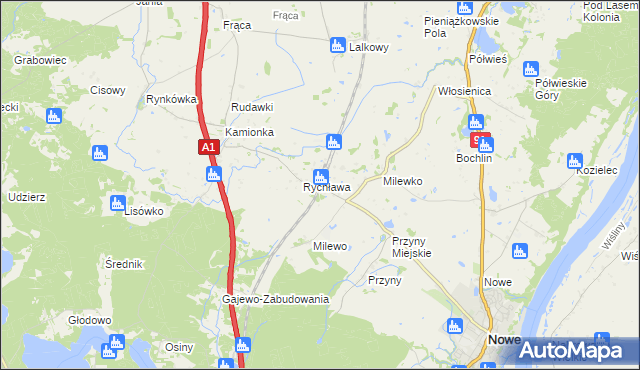 mapa Twarda Góra, Twarda Góra na mapie Targeo