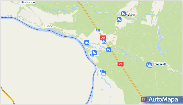 mapa Urad, Urad na mapie Targeo