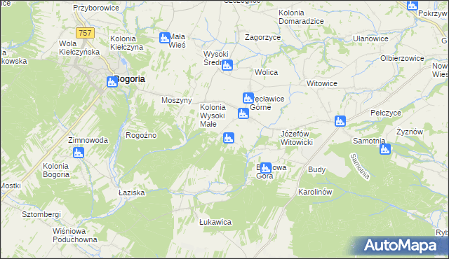 mapa Wagnerówka, Wagnerówka na mapie Targeo