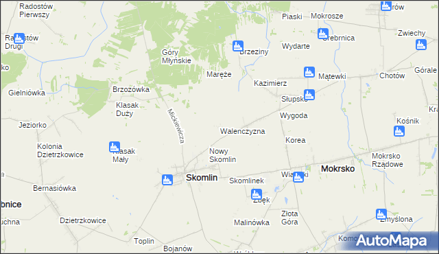 mapa Walenczyzna, Walenczyzna na mapie Targeo