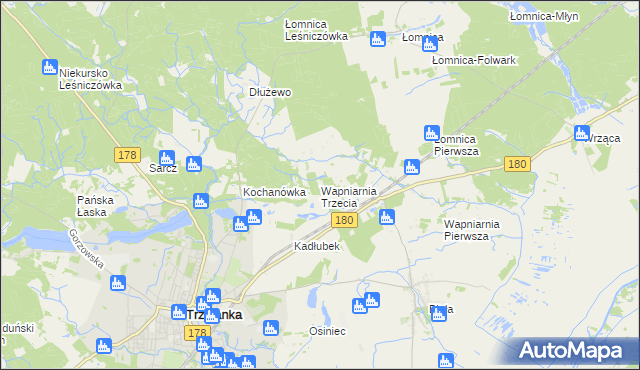 mapa Wapniarnia Trzecia, Wapniarnia Trzecia na mapie Targeo