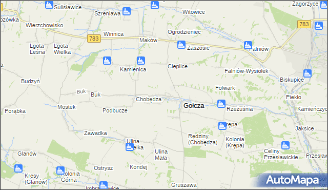 mapa Wielkanoc, Wielkanoc na mapie Targeo