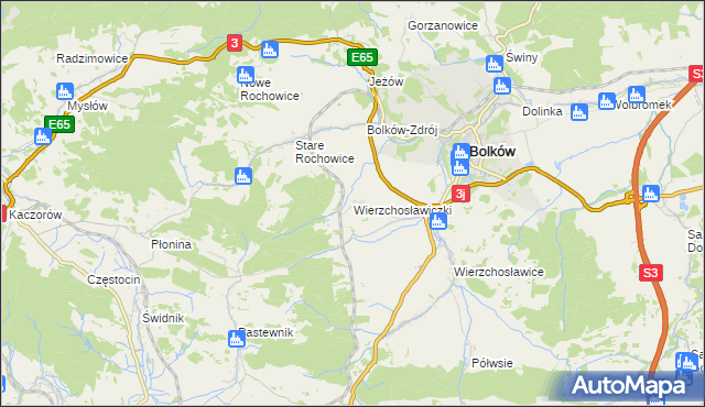 mapa Wierzchosławiczki, Wierzchosławiczki na mapie Targeo
