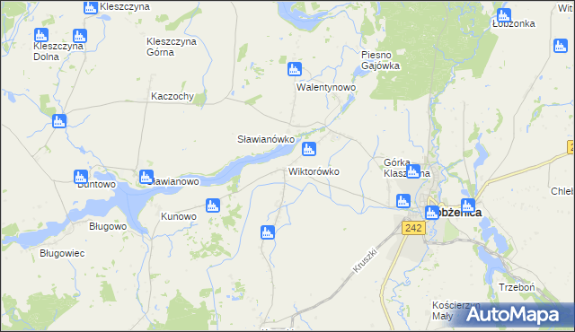 mapa Wiktorówko, Wiktorówko na mapie Targeo