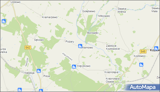 mapa Wilamowo gmina Działdowo, Wilamowo gmina Działdowo na mapie Targeo