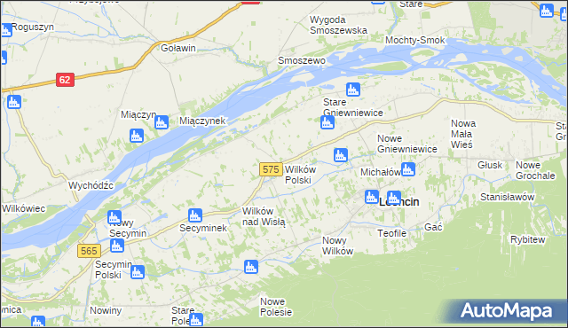 mapa Wilków Polski, Wilków Polski na mapie Targeo