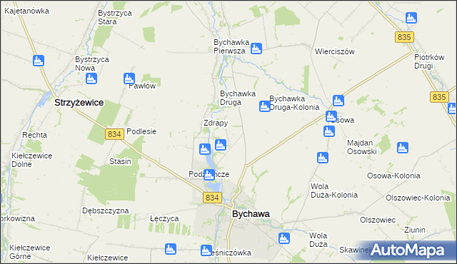 mapa Wincentówek gmina Bychawa, Wincentówek gmina Bychawa na mapie Targeo