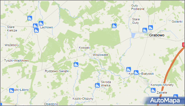 mapa Wiszowate, Wiszowate na mapie Targeo