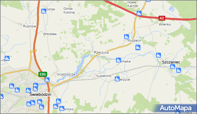 mapa Wityń, Wityń na mapie Targeo