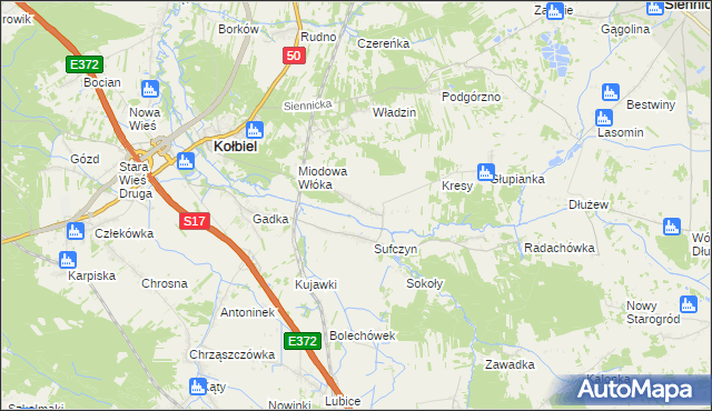 mapa Wola Sufczyńska, Wola Sufczyńska na mapie Targeo