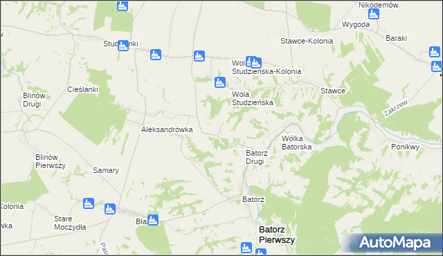 mapa Wólka Batorska-Kolonia, Wólka Batorska-Kolonia na mapie Targeo