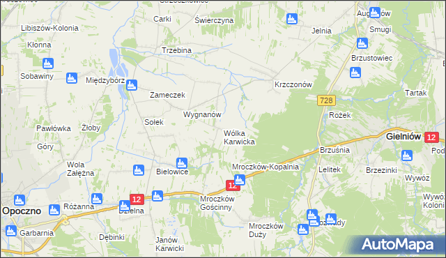 mapa Wólka Karwicka, Wólka Karwicka na mapie Targeo