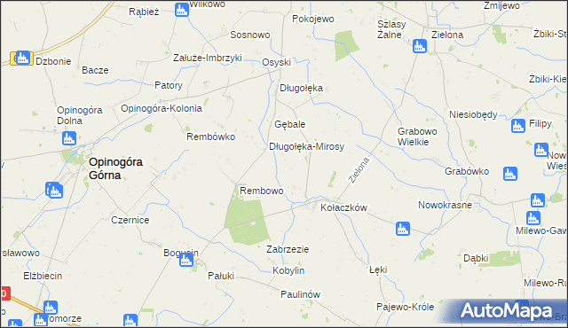 mapa Wólka Łanięcka, Wólka Łanięcka na mapie Targeo