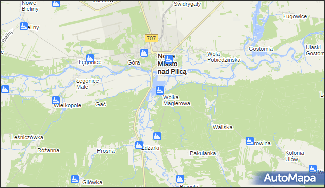 mapa Wólka Magierowa, Wólka Magierowa na mapie Targeo
