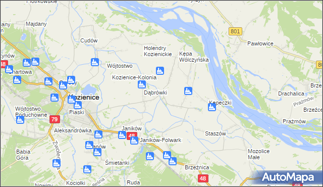mapa Wólka Tyrzyńska, Wólka Tyrzyńska na mapie Targeo