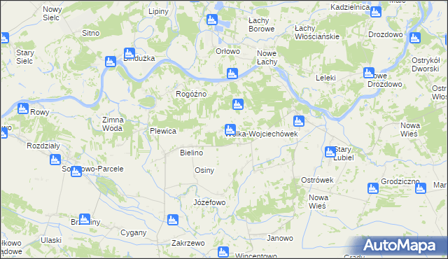 mapa Wólka-Wojciechówek, Wólka-Wojciechówek na mapie Targeo