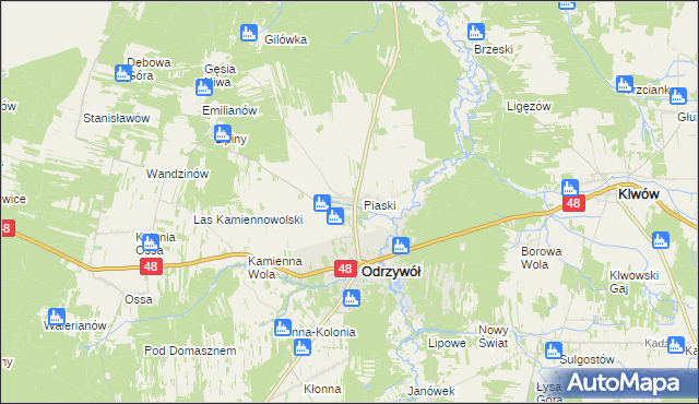 mapa Wysokin, Wysokin na mapie Targeo