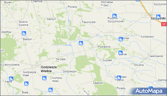 mapa Zajączki Bankowe, Zajączki Bankowe na mapie Targeo