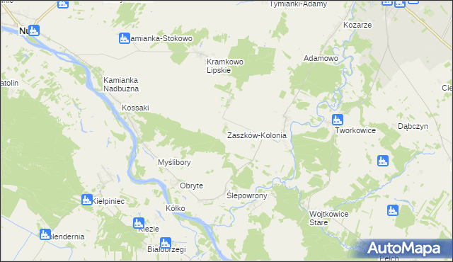 mapa Zaszków-Kolonia, Zaszków-Kolonia na mapie Targeo
