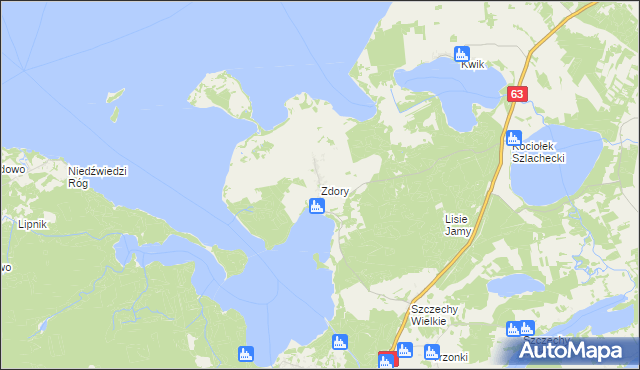 mapa Zdory, Zdory na mapie Targeo