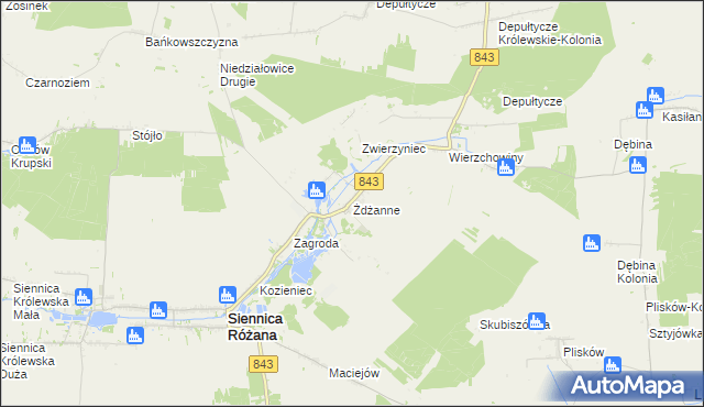 mapa Żdżanne, Żdżanne na mapie Targeo