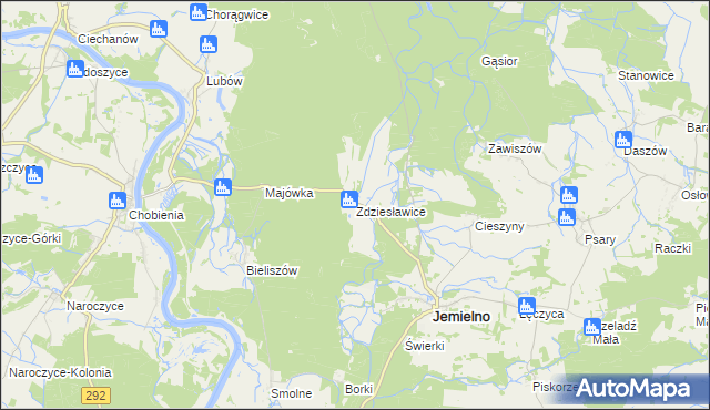 mapa Zdziesławice, Zdziesławice na mapie Targeo