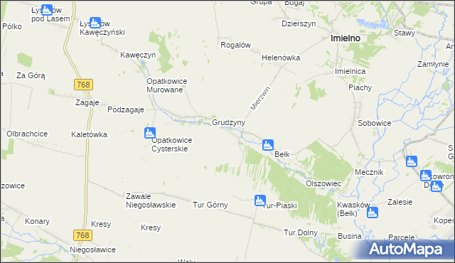 mapa Zegartowice gmina Imielno, Zegartowice gmina Imielno na mapie Targeo