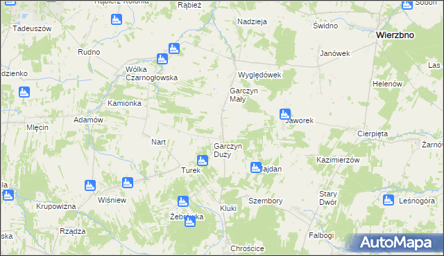 mapa Zimnowoda gmina Kałuszyn, Zimnowoda gmina Kałuszyn na mapie Targeo