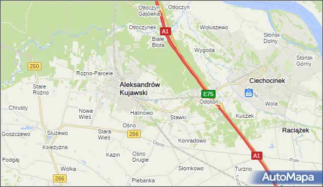 mapa Łazieniec, Łazieniec na mapie Targeo