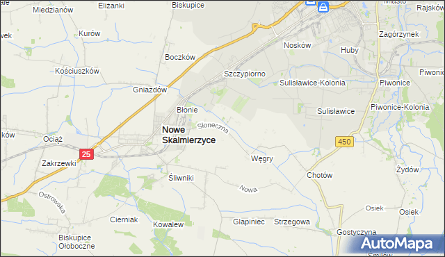 mapa Mączniki gmina Nowe Skalmierzyce, Mączniki gmina Nowe Skalmierzyce na mapie Targeo