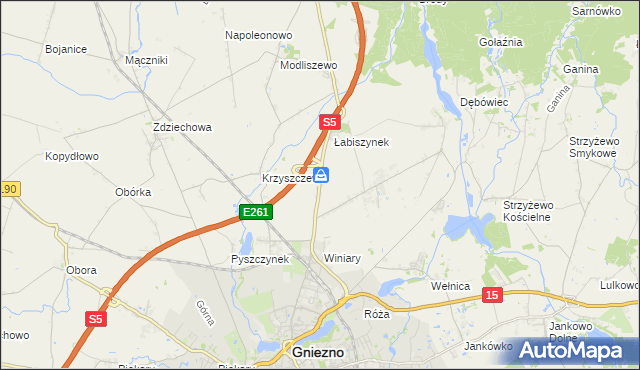 mapa Goślinowo, Goślinowo na mapie Targeo