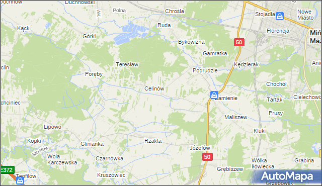 mapa Jędrzejnik, Jędrzejnik na mapie Targeo