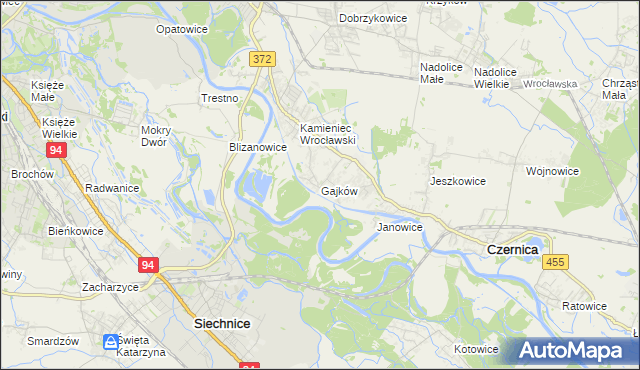 mapa Gajków, Gajków na mapie Targeo