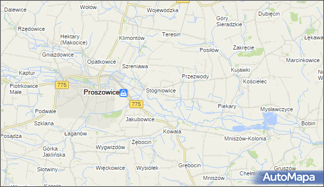 mapa Górka Stogniowska, Górka Stogniowska na mapie Targeo