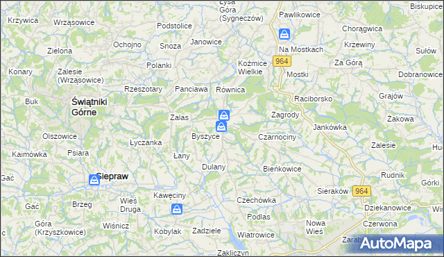 mapa Gorzków gmina Wieliczka, Gorzków gmina Wieliczka na mapie Targeo