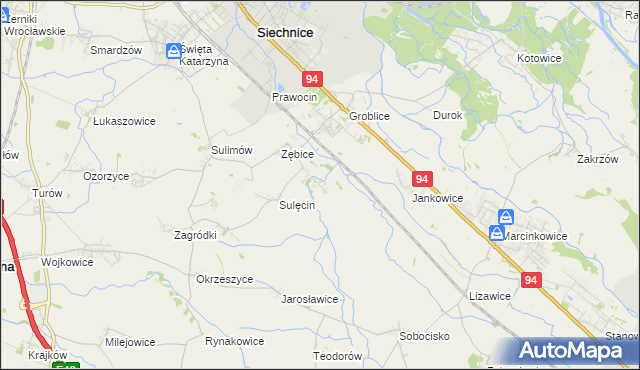 mapa Grodziszów, Grodziszów na mapie Targeo