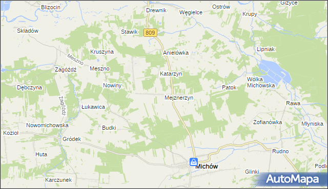 mapa Mejznerzyn, Mejznerzyn na mapie Targeo