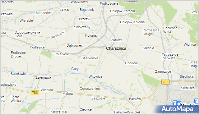 mapa Ciszowice, Ciszowice na mapie Targeo