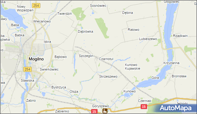 mapa Czarnotul, Czarnotul na mapie Targeo