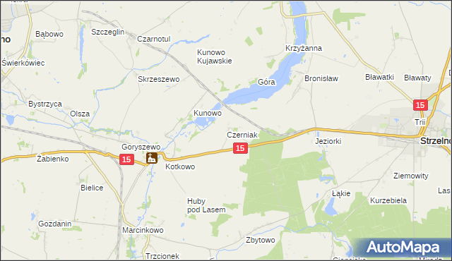 mapa Czerniak, Czerniak na mapie Targeo